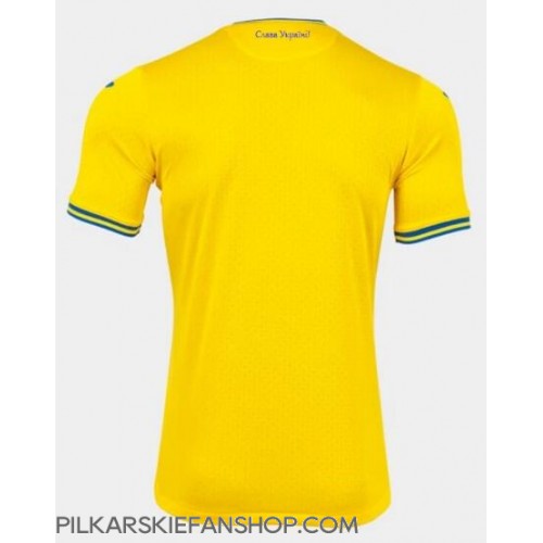 Koszulka piłkarska Ukraina Strój Domowy ME 2024 tanio Krótki Rękaw Koszulka piłkarska Ukraina Strój Domowy ME 2024 tanio Krótki Rękaw